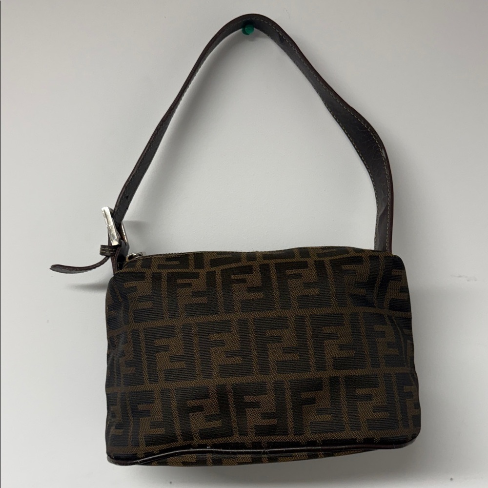 Fendi Dark Brown FF Shoulder Bag
